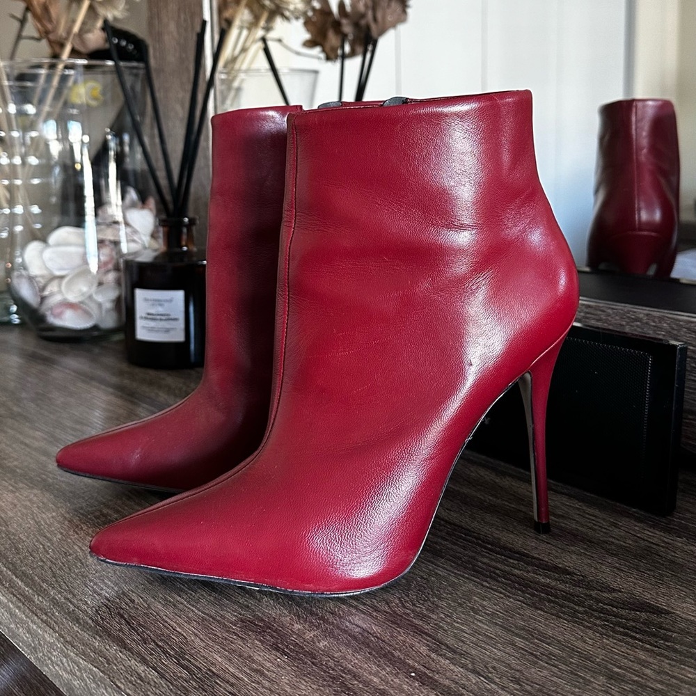 Leather boots Saks Fifth Ave